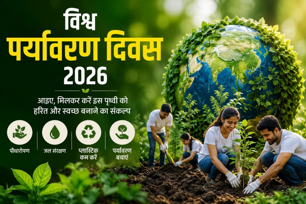 विश्व पर्यावरण दिवस 2026: थीम, इतिहास, महत्व और भारत की प्रमुख पहलें vishva paryavaran divas 2026